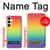 W3698 LGBT Gradient Pride Flag Hard Case and Leather Flip Case For Samsung Galaxy A35 5G