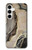 W3700 Marble Gold Graphic Printed Hard Case and Leather Flip Case For Samsung Galaxy A35 5G