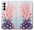 W3711 Pink Pineapple Hard Case and Leather Flip Case For Samsung Galaxy A35 5G