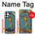 W3746 Tarot Card The World Hard Case and Leather Flip Case For Samsung Galaxy A35 5G