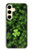 W0358 Clover Lucky Leaf Hard Case and Leather Flip Case For Samsung Galaxy S24