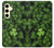 W0358 Clover Lucky Leaf Hard Case and Leather Flip Case For Samsung Galaxy S24