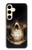 W1107 Skull Face Grim Reaper Hard Case and Leather Flip Case For Samsung Galaxy S24