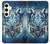 W1135 Wolf with knives Rock Hard Case and Leather Flip Case For Samsung Galaxy S24