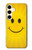 W1146 Yellow Sun Smile Hard Case and Leather Flip Case For Samsung Galaxy S24