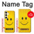 W1146 Yellow Sun Smile Hard Case and Leather Flip Case For Samsung Galaxy S24