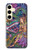 W1240 Bali Painting Hard Case and Leather Flip Case For Samsung Galaxy S24