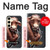 W1271 Crazy Cow Hard Case and Leather Flip Case For Samsung Galaxy S24