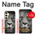 W1352 Lion Face Hard Case and Leather Flip Case For Samsung Galaxy S24