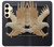 W1383 Paper Sculpture Eagle Hard Case and Leather Flip Case For Samsung Galaxy S24