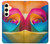 W1671 Rainbow Colorful Rose Hard Case and Leather Flip Case For Samsung Galaxy S24