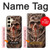 W1675 Skull Blood Tattoo Hard Case and Leather Flip Case For Samsung Galaxy S24