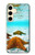 W1679 Starfish Sea Beach Hard Case and Leather Flip Case For Samsung Galaxy S24