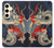 W2073 Japan Dragon Art Hard Case and Leather Flip Case For Samsung Galaxy S24