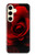 W2898 Red Rose Hard Case and Leather Flip Case For Samsung Galaxy S24