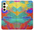 W2942 Brush Stroke Painting Hard Case and Leather Flip Case For Samsung Galaxy S24