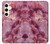 W3052 Pink Marble Graphic Printed Hard Case and Leather Flip Case For Samsung Galaxy S24