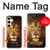 W3182 Lion Hard Case and Leather Flip Case For Samsung Galaxy S24