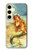 W3184 Little Mermaid Painting Hard Case and Leather Flip Case For Samsung Galaxy S24