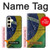 W3297 Brazil Flag Vintage Football Graphic Hard Case and Leather Flip Case For Samsung Galaxy S24