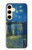 W3336 Van Gogh Starry Night Over the Rhone Hard Case and Leather Flip Case For Samsung Galaxy S24