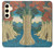 W3348 Utagawa Hiroshige The Monkey Bridge Hard Case and Leather Flip Case For Samsung Galaxy S24