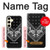 W3363 Bandana Black Pattern Hard Case and Leather Flip Case For Samsung Galaxy S24