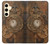 W3401 Clock Gear Steampunk Hard Case and Leather Flip Case For Samsung Galaxy S24