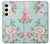 W3494 Vintage Rose Polka Dot Hard Case and Leather Flip Case For Samsung Galaxy S24