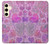 W3710 Pink Love Heart Hard Case and Leather Flip Case For Samsung Galaxy S24