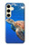 W3898 Sea Turtle Hard Case and Leather Flip Case For Samsung Galaxy S24