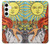 W0565 Tarot Sun Hard Case and Leather Flip Case For Samsung Galaxy S24 Plus