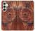 W0603 Wood Graphic Printed Hard Case and Leather Flip Case For Samsung Galaxy S24 Plus