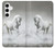 W0932 White Horse Hard Case and Leather Flip Case For Samsung Galaxy S24 Plus