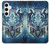 W1135 Wolf with knives Rock Hard Case and Leather Flip Case For Samsung Galaxy S24 Plus