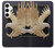 W1383 Paper Sculpture Eagle Hard Case and Leather Flip Case For Samsung Galaxy S24 Plus