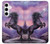 W1461 Unicorn Fantasy Horse Hard Case and Leather Flip Case For Samsung Galaxy S24 Plus