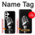 W1672 Retro Microphone Jazz Music Hard Case and Leather Flip Case For Samsung Galaxy S24 Plus