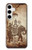 W2102 Thai Art Buddha on Elephant Hard Case and Leather Flip Case For Samsung Galaxy S24 Plus