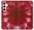 W2480 Tie Dye Red Hard Case and Leather Flip Case For Samsung Galaxy S24 Plus