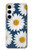 W3009 Daisy Blue Hard Case and Leather Flip Case For Samsung Galaxy S24 Plus