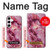 W3052 Pink Marble Graphic Printed Hard Case and Leather Flip Case For Samsung Galaxy S24 Plus