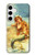 W3184 Little Mermaid Painting Hard Case and Leather Flip Case For Samsung Galaxy S24 Plus