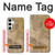 W3240 Yellow Marble Stone Hard Case and Leather Flip Case For Samsung Galaxy S24 Plus