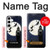 W3249 Peter Pan Fly Full Moon Night Hard Case and Leather Flip Case For Samsung Galaxy S24 Plus