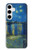 W3336 Van Gogh Starry Night Over the Rhone Hard Case and Leather Flip Case For Samsung Galaxy S24 Plus