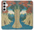 W3348 Utagawa Hiroshige The Monkey Bridge Hard Case and Leather Flip Case For Samsung Galaxy S24 Plus