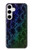 W3366 Rainbow Python Skin Graphic Print Hard Case and Leather Flip Case For Samsung Galaxy S24 Plus