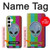 W3437 Alien No Signal Hard Case and Leather Flip Case For Samsung Galaxy S24 Plus