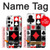 W3463 Poker Card Suit Hard Case and Leather Flip Case For Samsung Galaxy S24 Plus